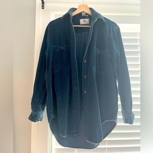 Teal Corduroy button up shirt